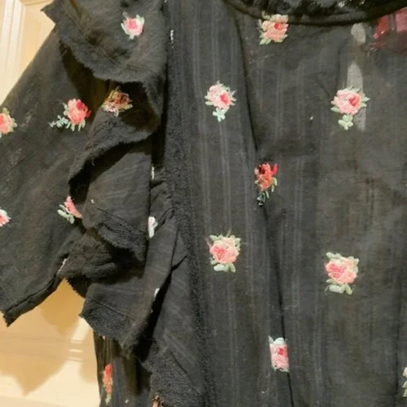 Love Shack Fancy Flowery Embroidered Mini Dress XS NWT - Picture 5 of 14